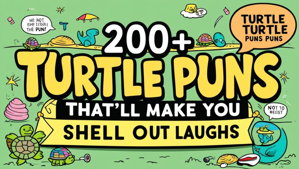 200+ Turtle Puns That’ll Make You Shell Out Laughs 1