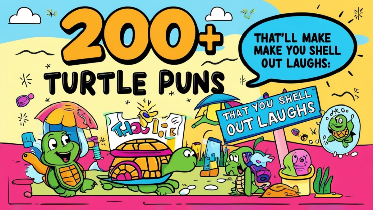 200+ Turtle Puns That’ll Make You Shell Out Laughs