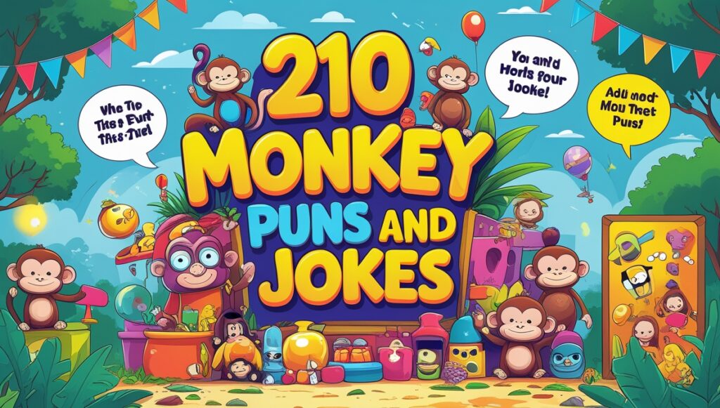 210 Monkey Puns and jokes 2