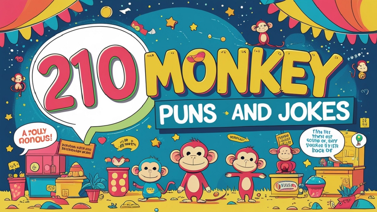 210 Monkey Puns and jokes